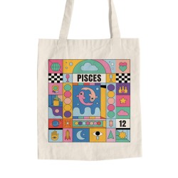 Πολύχρωμα Ζώδια - Ιχθύες (Τσάντα  Αγοράς)